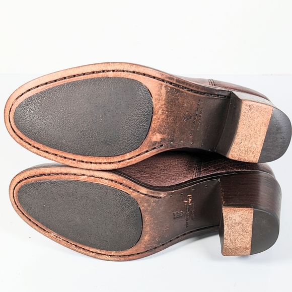 Frye Janice western brown leather ankle boot 5.5 - Picture 9 of 11